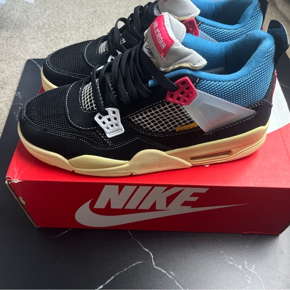 Jordan 4 Retro Union LA Mid Off Noir - Picture 4 of 7